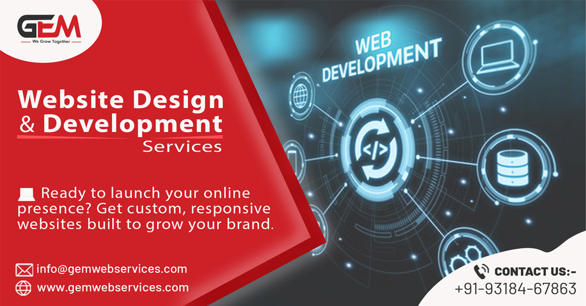 Build, Grow, And Thrive With Gem Web Services – Your Go-To Web Development Partner In The USA