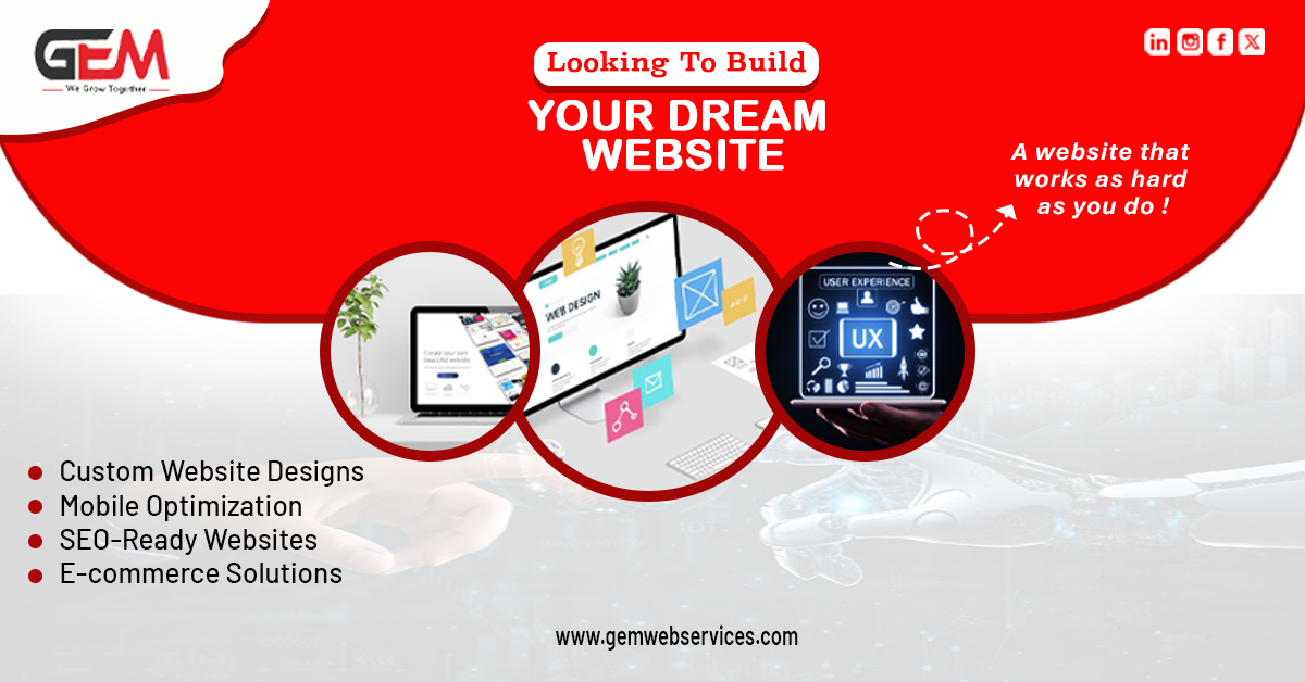 Leading Website Development Company in USA – Gem Web Services